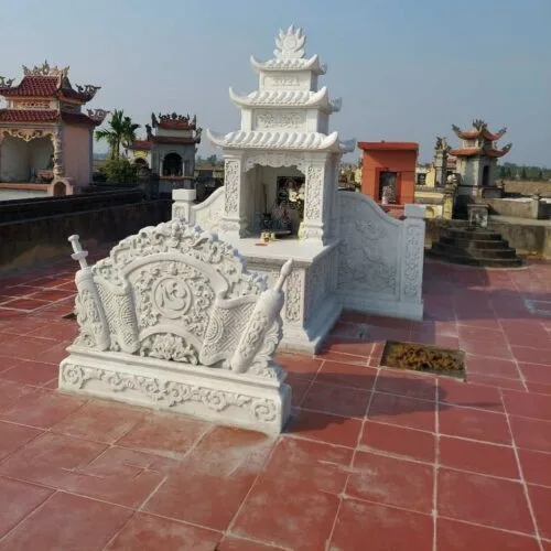 Khu lang mo gia dinh chat lieu da trang cao cap 1