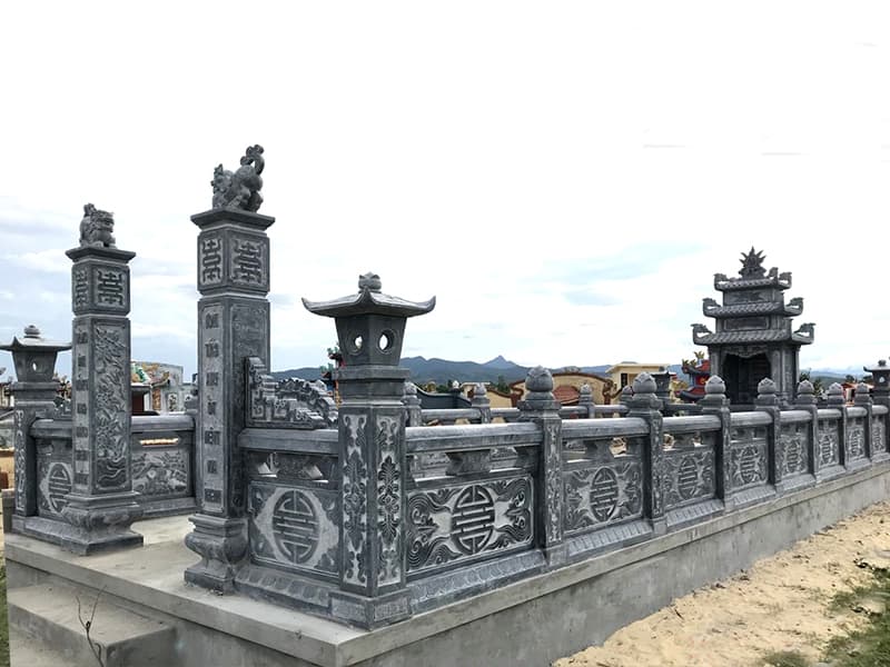 Mẫu Lăng Mộ Gia Đình KLM005 | Đẹp, Rộng Rãi, Trang Nghiêm