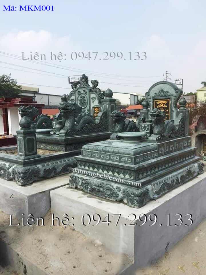 Mẫu mộ không mái đẹp nhất Việt Nam được ưa chuộng sử dụng rộng rãi MKM001