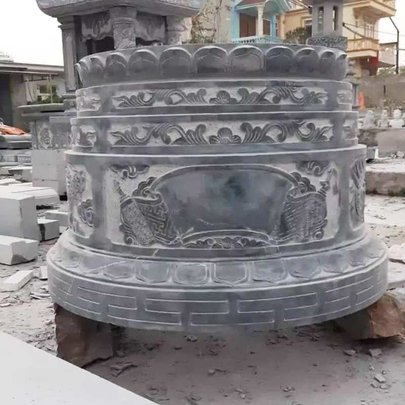 Mộ đá tròn đẹp chuẩn phong thủy - MT002