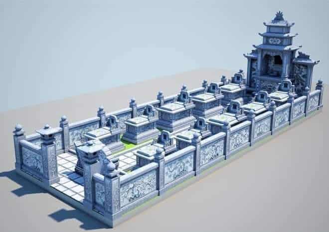 Khu lăng mộ đá dài - MGT009 - Đơn giản mà đẹp