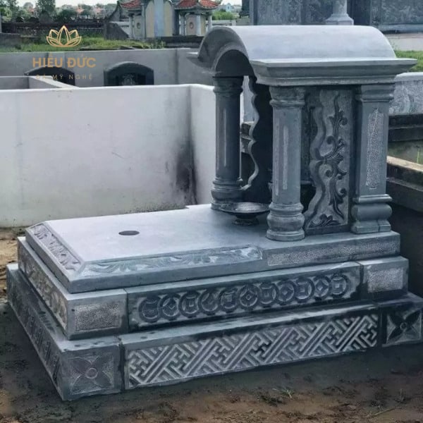 Mẫu mộ tam cấp mái vòm cực đẹp MMM001 - Chuẩn phong thủy