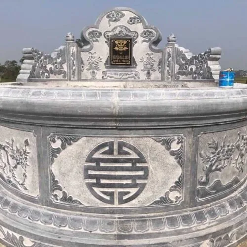 Mộ đá tròn đẹp - Chuẩn phong thủy MT007