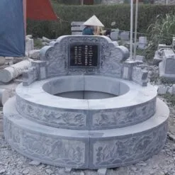 Mộ đá tròn đẹp - Chuẩn phong thủy MT008