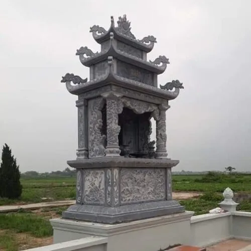 Mẫu Lăng thờ đá đẹp - Chuẩn phong thủy - LTD001