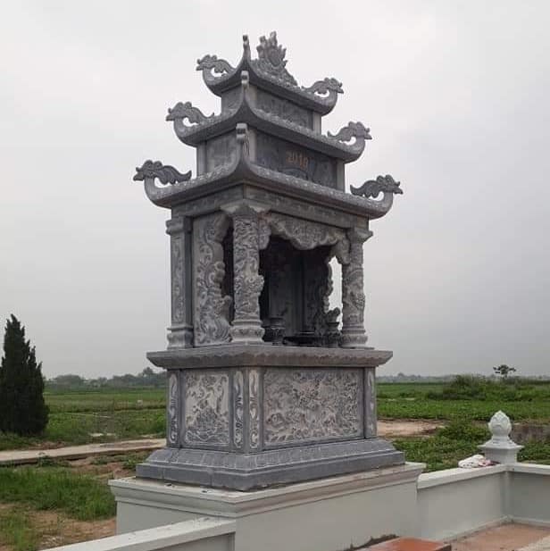 Mẫu Lăng thờ đá đẹp - Chuẩn phong thủy - LTD001