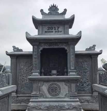 Mẫu Lăng thờ đá đẹp, chuẩn phong thủy - LTD016