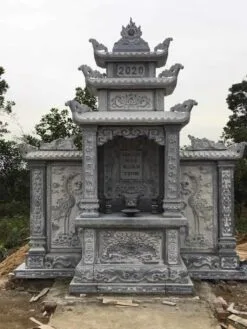 Mẫu Lăng thờ đá đẹp, chuẩn phong thủy - LTD008
