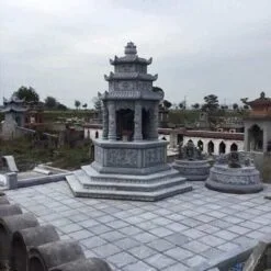 Mẫu Lăng thờ đá đẹp, chuẩn phong thủy - LTD025