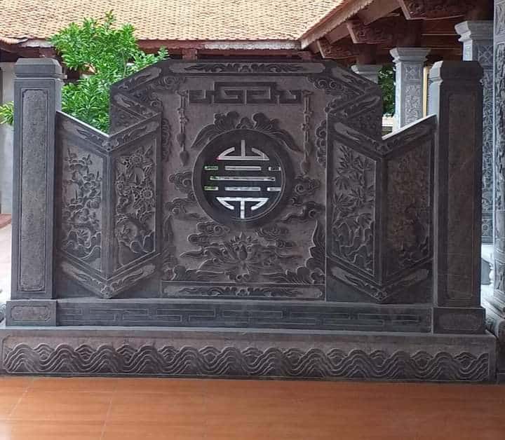 Mẫu Cuốn thư (bình phong - trấn trạch) đá đẹp - CT003