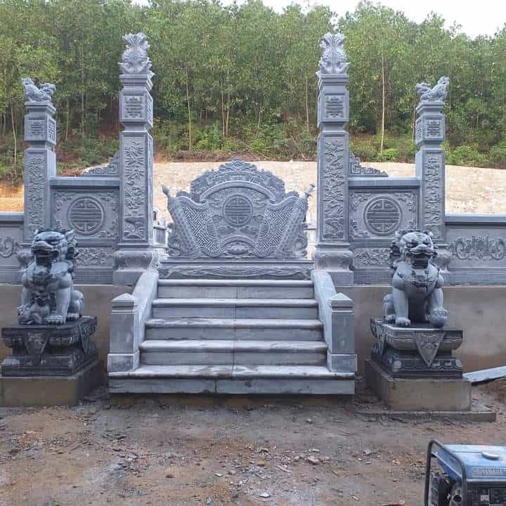 Mẫu Cuốn thư (bình phong - trấn trạch) đá đẹp - CT019