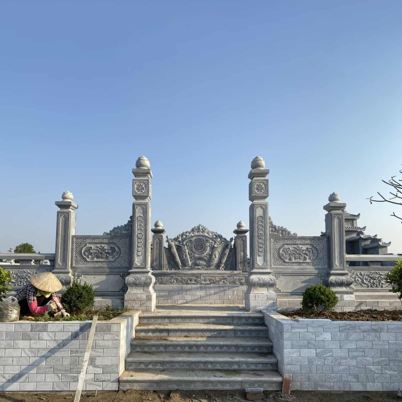 Mẫu Cuốn thư (bình phong - trấn trạch) đá đẹp - CT021