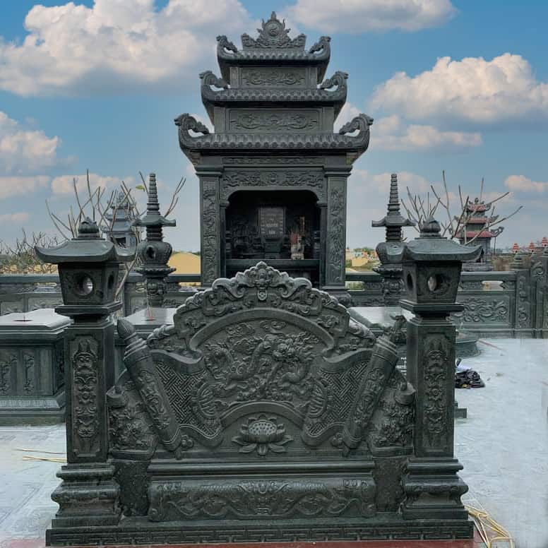 Mẫu Cuốn thư (bình phong - trấn trạch) đá đẹp - CT011