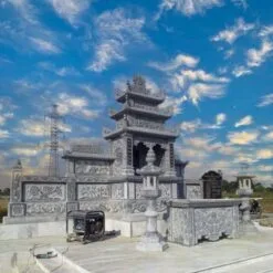 Khu lăng mộ đá đẹp, gần gũi, trang nghiêm,chuẩn phong thủy - KLM030
