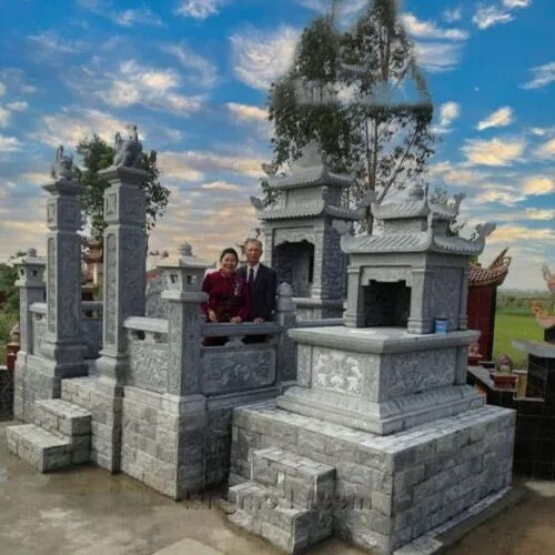 Khu lăng mộ đá đẹp, gần gũi, trang nghiêm,chuẩn phong thủy - KLM031