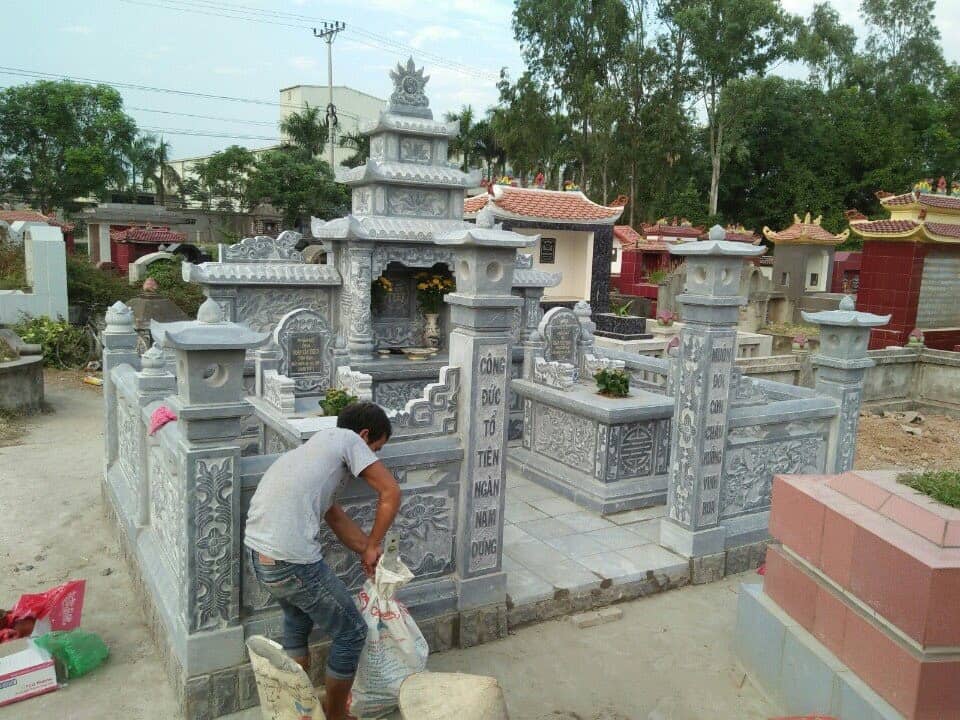 Khu lăng mộ đá đẹp, gần gũi, trang nghiêm,chuẩn phong thủy - KLM17