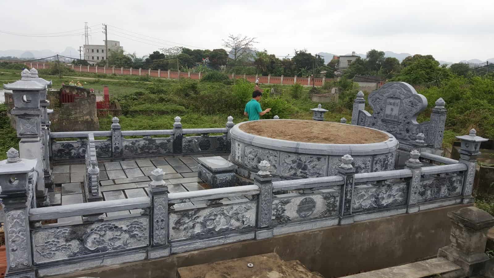 Khu lăng mộ đá đẹp, gần gũi, trang nghiêm,chuẩn phong thủy - KLM20