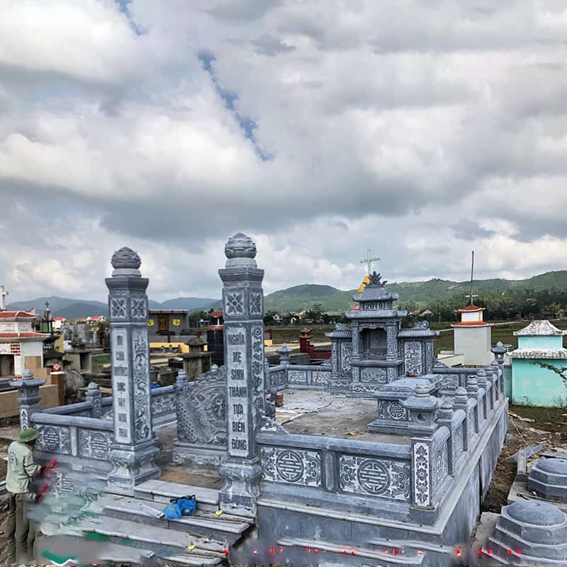 Mẫu lăng mộ đá đẹp (8) Mau lang mo da dep 8