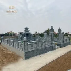 Khu lăng mộ đá mỹ nghệ xanh rêu cao cấp - KLM029