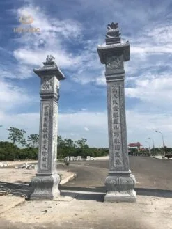 mau cot da dong tru chuan phong thuy dieu khac sac net cd004 so 1