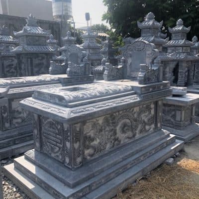 mộ đá mỹ nghệ hình 3 mo-da-my-nghe-mau-thiet-ke-doc-la-an-tuong-hop-phong-thuy-so-3