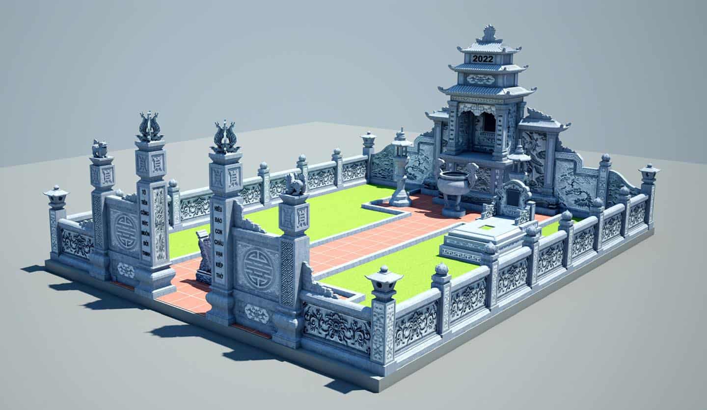 Khu lăng mộ đá mỹ nghệ tại Nam Định KLM050 6 Khu lăng mộ đá mỹ nghệ tại nam định