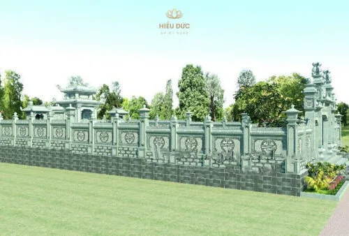 thiet ke khu lang mo da xanh reu so 4
