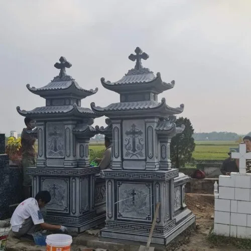 Mộ Đá Công giáo đẹp MCG006