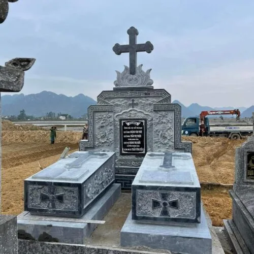 Mộ Đá Công giáo đẹp MCG005